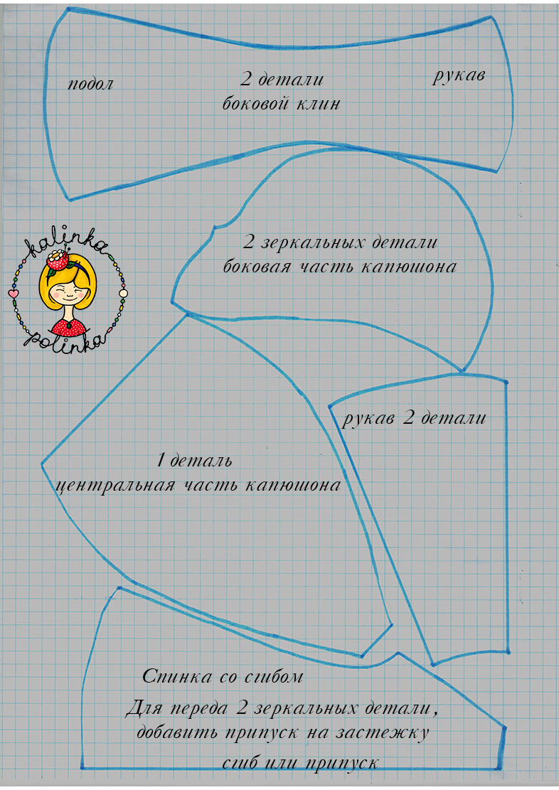 выкройка пальто для Паола Рейна
