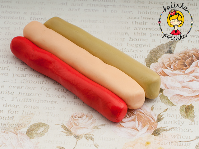 полимерная глина смешивание цветов подготовка