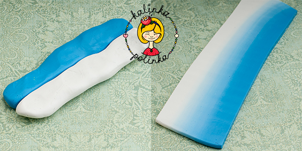 переход цвета из полимерной глины