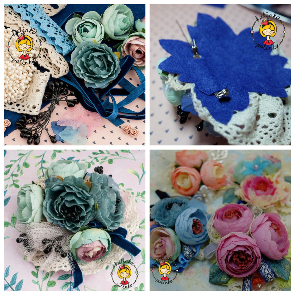 Пошаговое описание, как сделать брошку