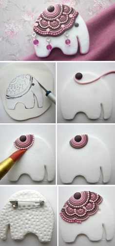 Брошь из полимерной глины своими руками