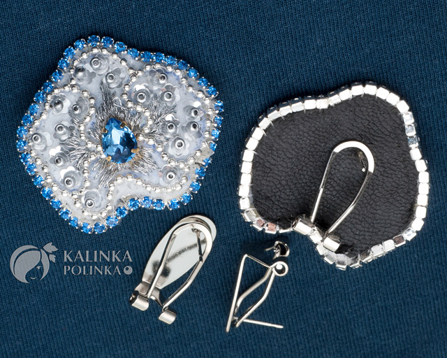 Brosh cvetok iz bisera