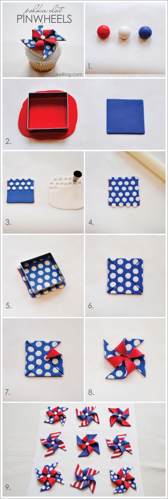 Создание вертушки из цветной полимерной глины