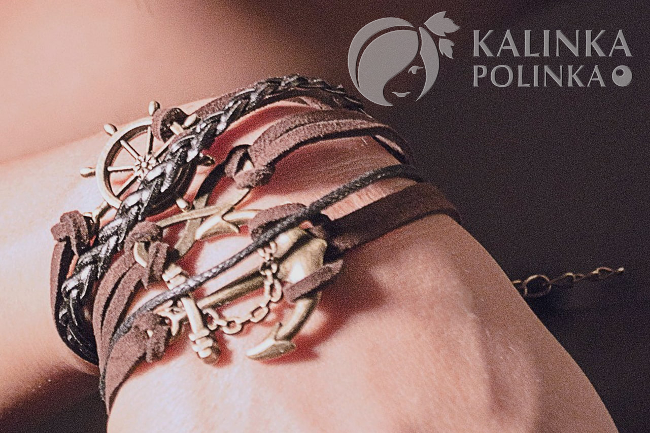 Застежка на кожаный браслет