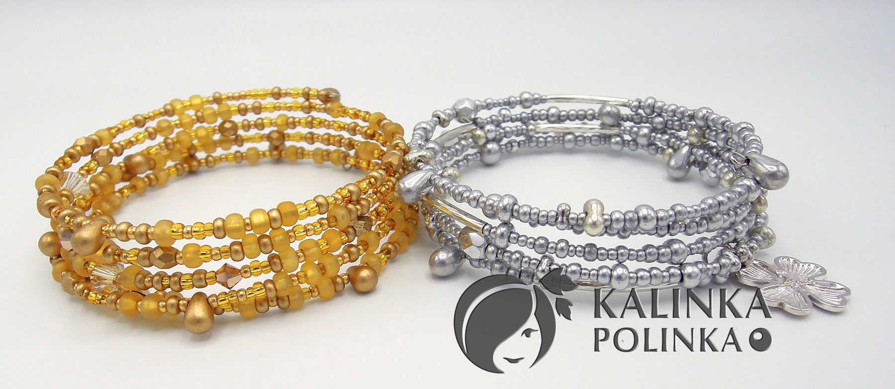 Многорядные браслеты на мемори-проволоке