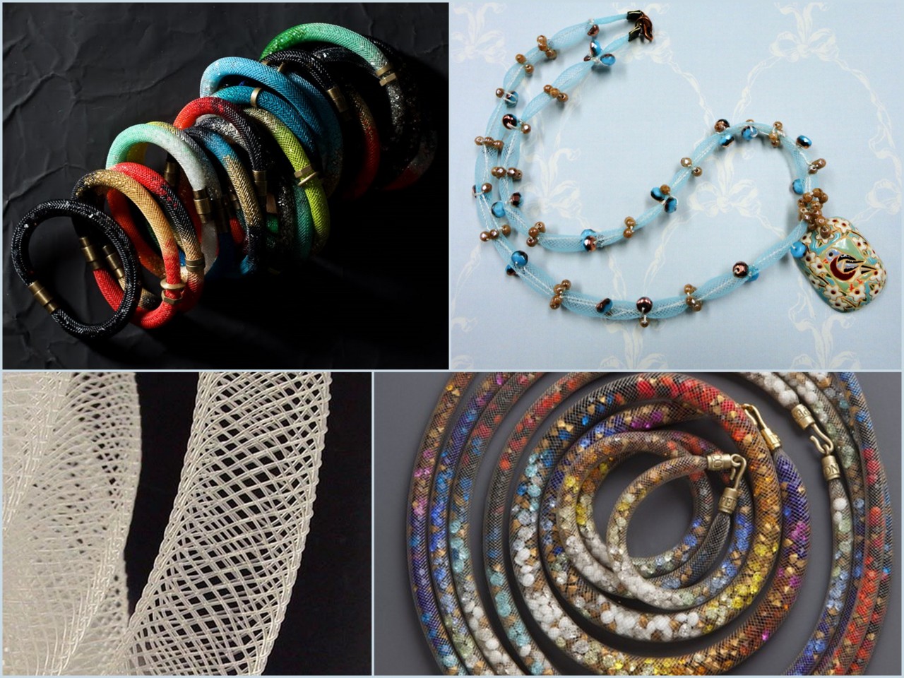 Варианты использования шнура-сетки