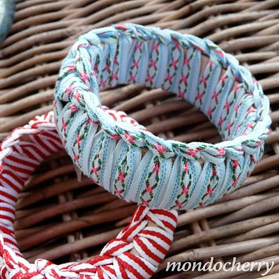 Самодельные браслеты из лент