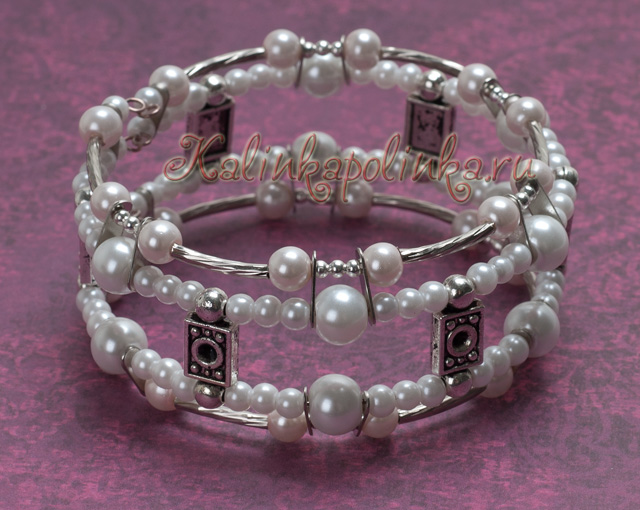 Браслет из обрезков мемори проволоки