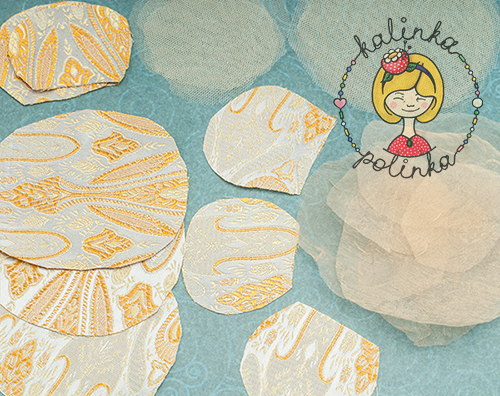 цветы из органзы и фатина