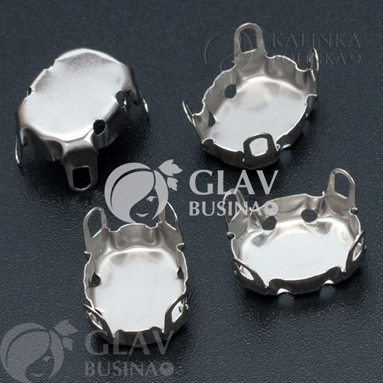 ОПТ (50 упак) Цапы для страз размером 8х10мм из латуни, в упаковке 30шт.