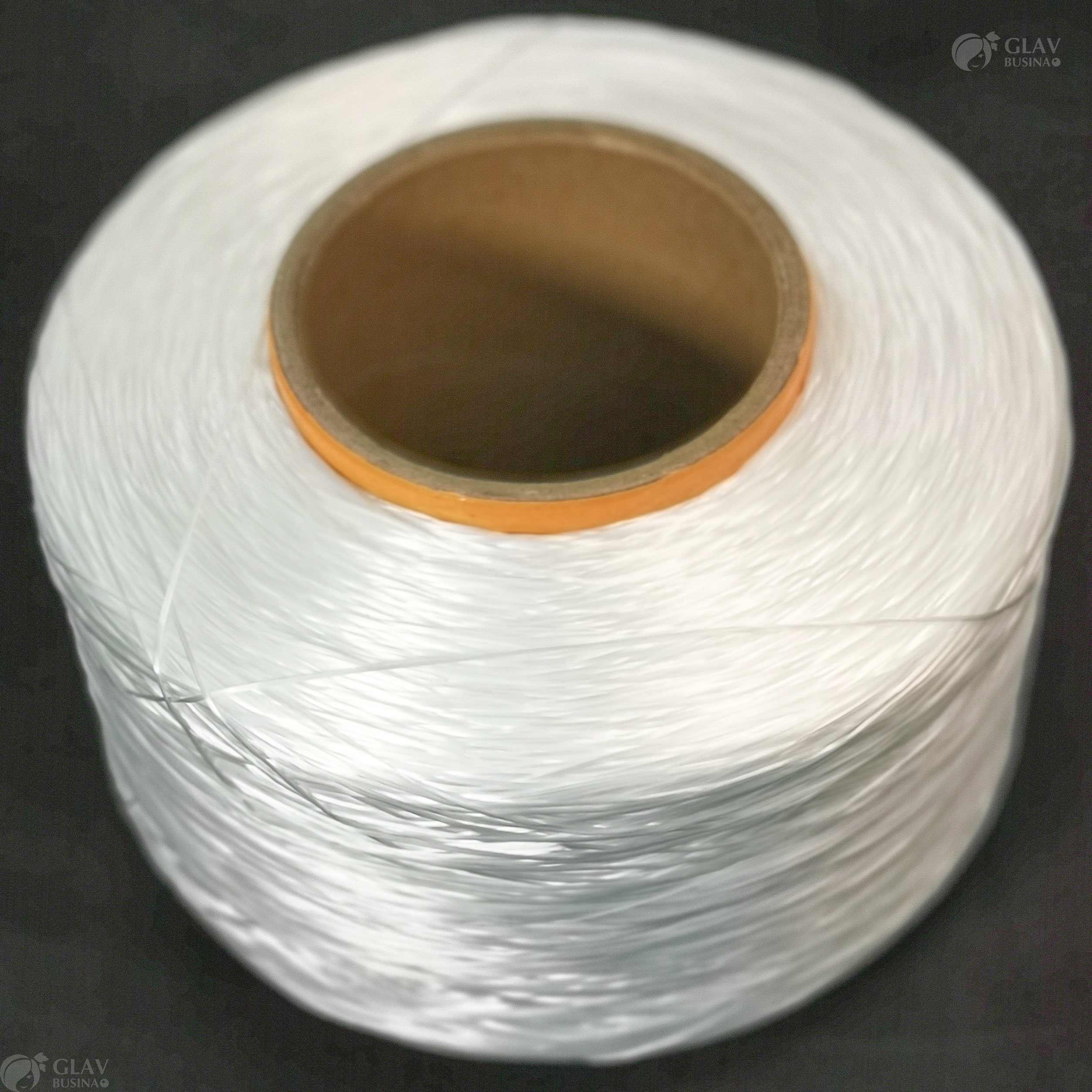 Белая эластичная резинка для браслетов 0.6мм, волокнистая, идеальна для узлов и проникновения в мелкие отверстия.