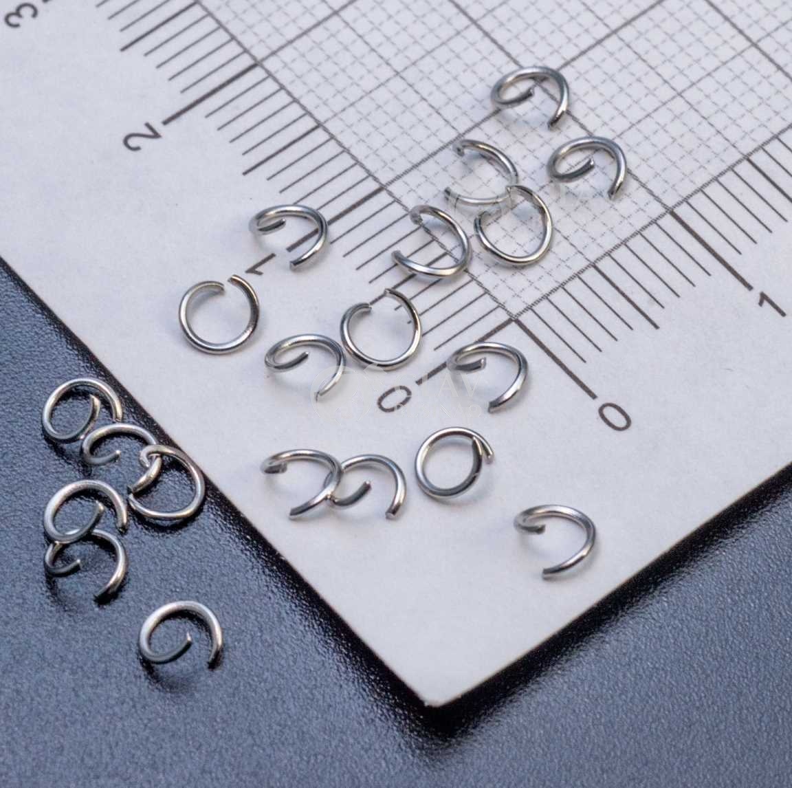 Соединительные колечки из хирургической стали, р-р 4х0.5 мм, долговечные.