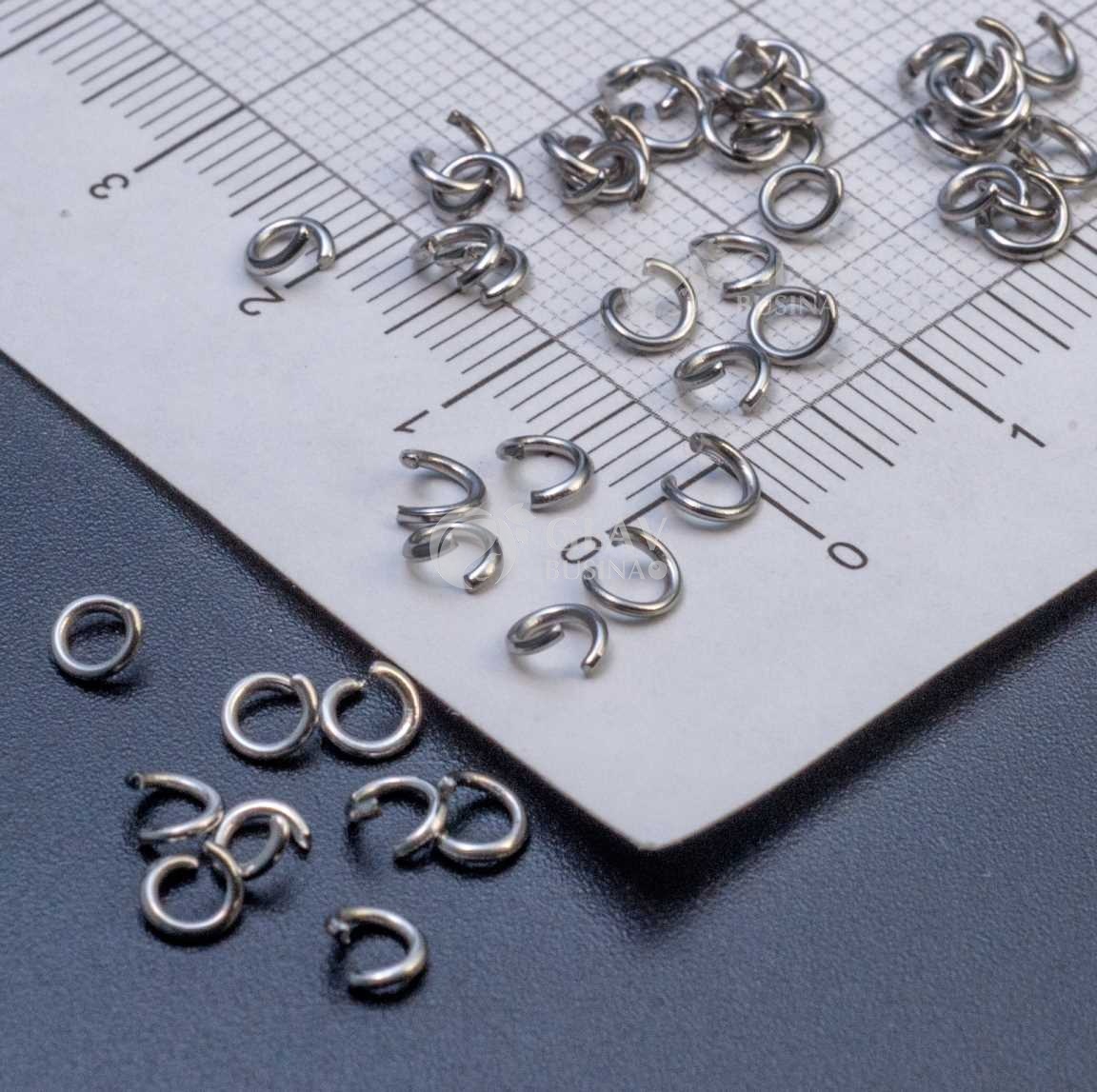 Соединительные колечки из хирургической стали, р-р 4х0.7 мм, долговечные.