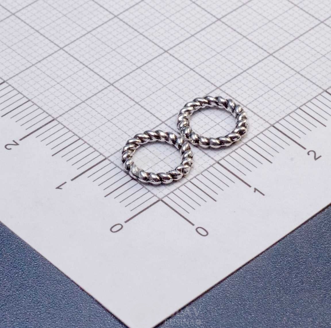 ОПТ (10 упак) Колечки-коннекторы неразъемные, р-р 9.5х1.5мм, отв-е 6мм, цена за 10шт.