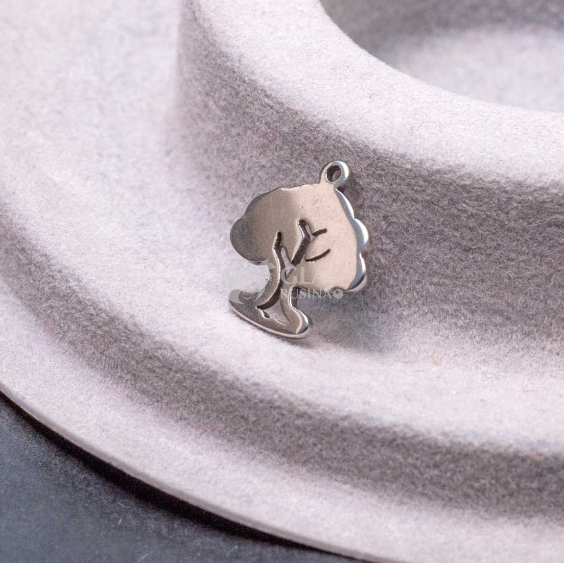 Дерево силы, стальная подвеска, р-р 12х11х0.8 мм, отв-е 1 мм.