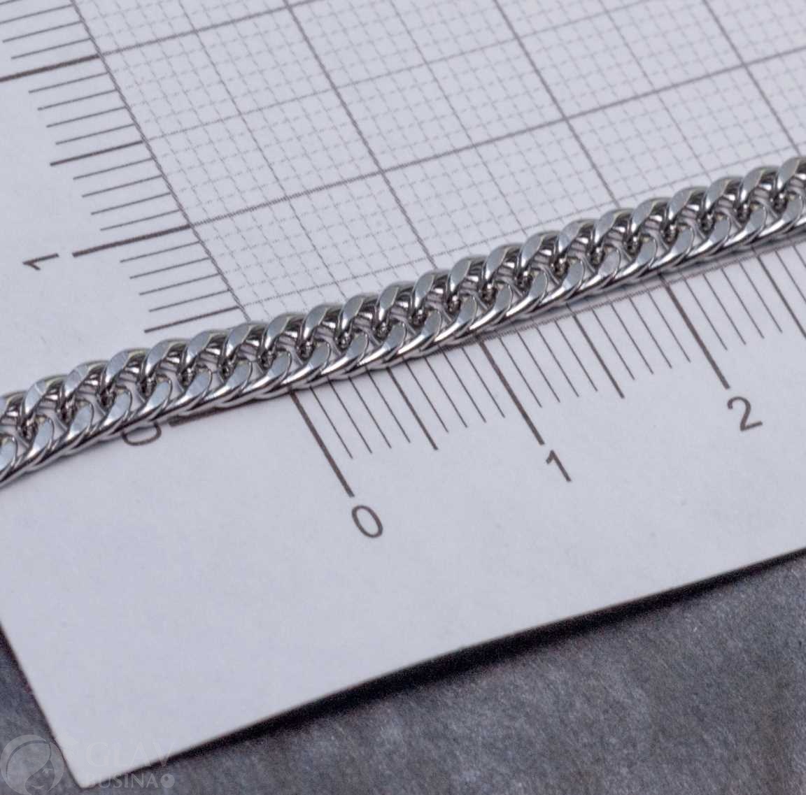 Цепочка кубинское плетение, 5.5х4х0.3мм, не паяная, нерж. сталь, цвет стальной, катушка 3 м.