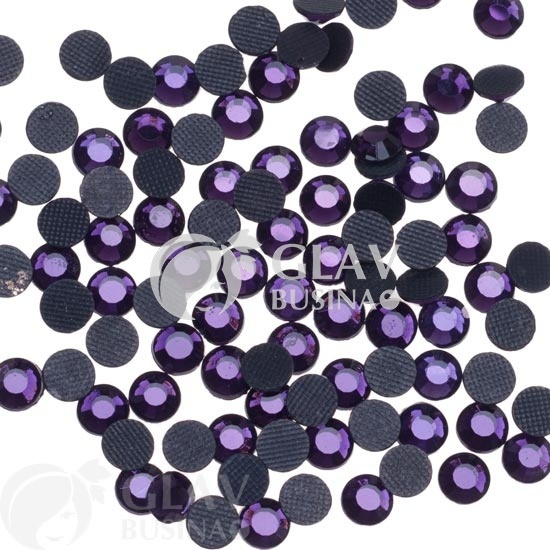 ОПТ (10 упак) Термостразы фиолетовые ss6 (2мм), 5 гросс/720шт.