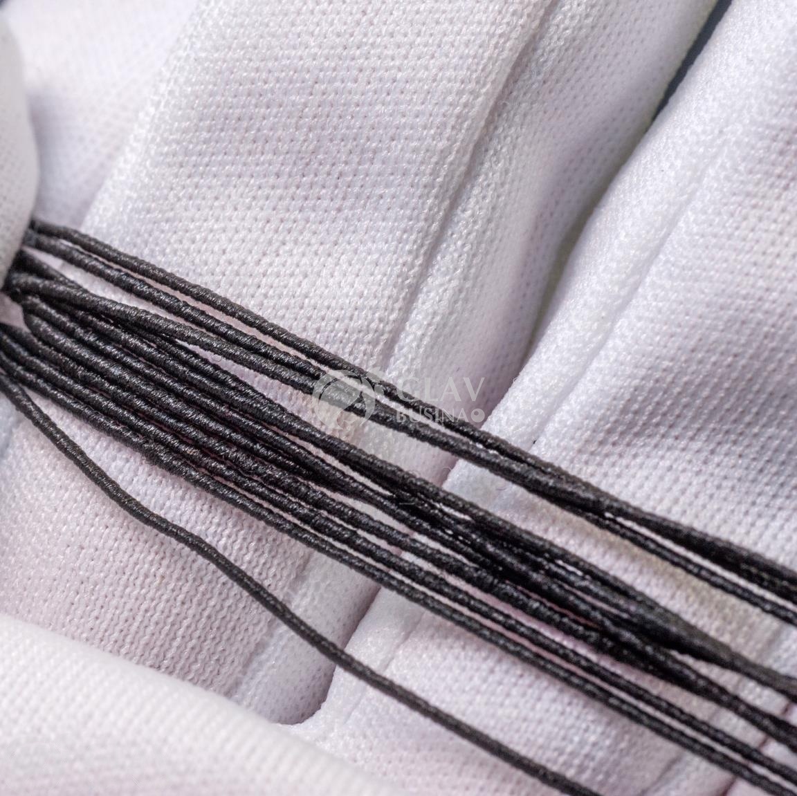 ОПТ (10 кат.) Черная шляпная резинка (для браслетов) на катушке, диам. 0.5мм, длина 10 м.