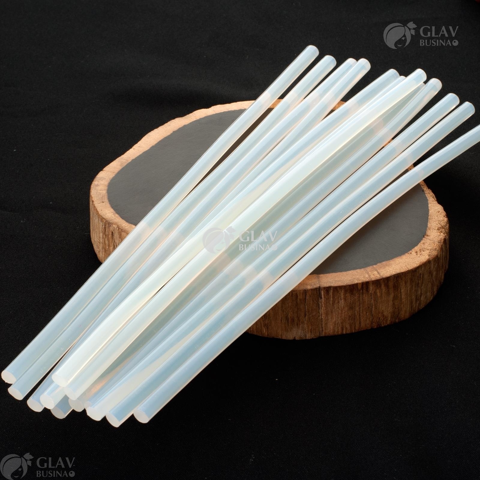 ОПТ (10 шт) Клеевые стержни для термопистолета, полупрозрачные, сильной фиксации, р-р 270х7мм., пр-во Китай.