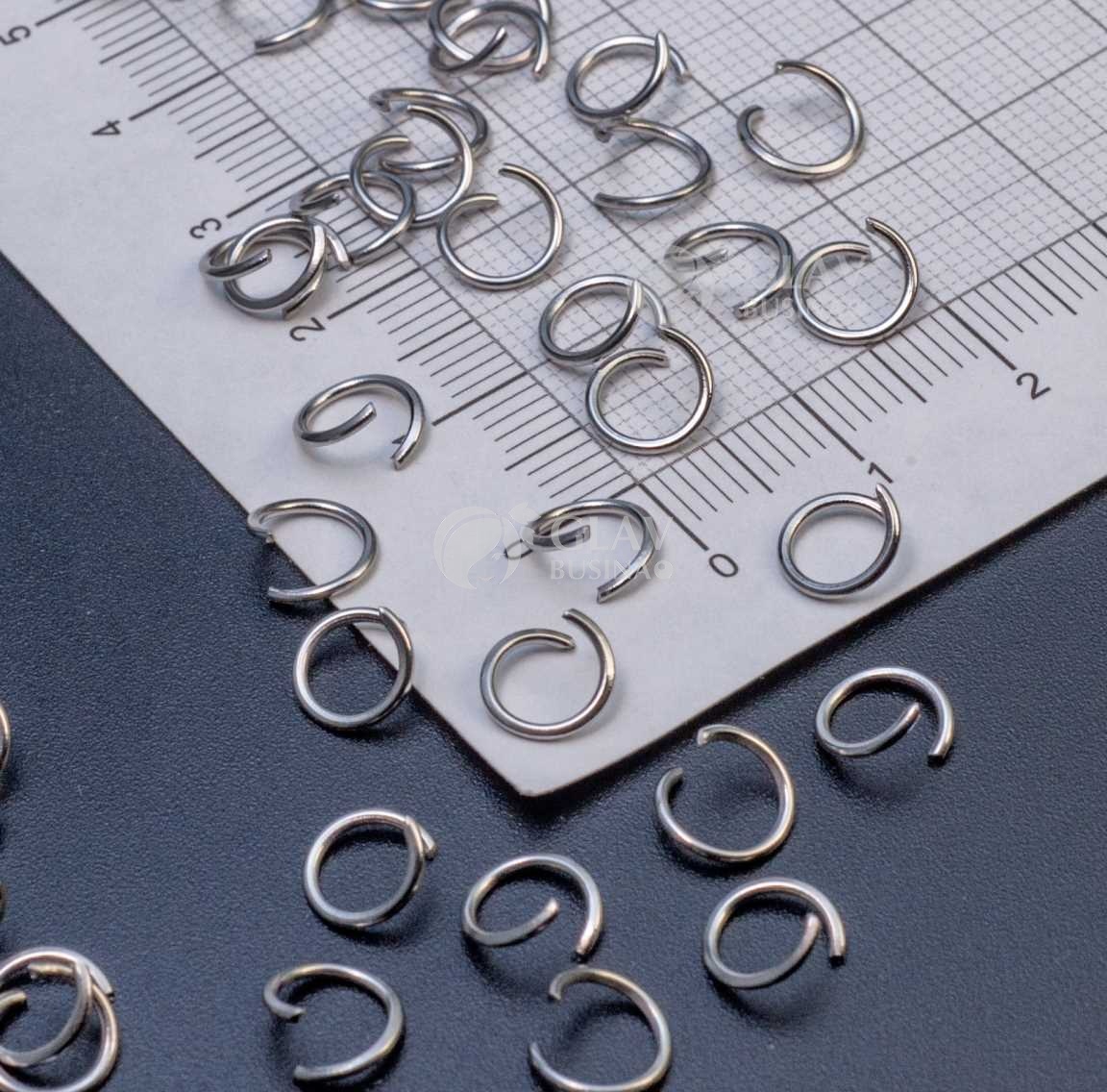 Соединительные колечки из хирургической стали, р-р 7х0.8 мм, долговечные.