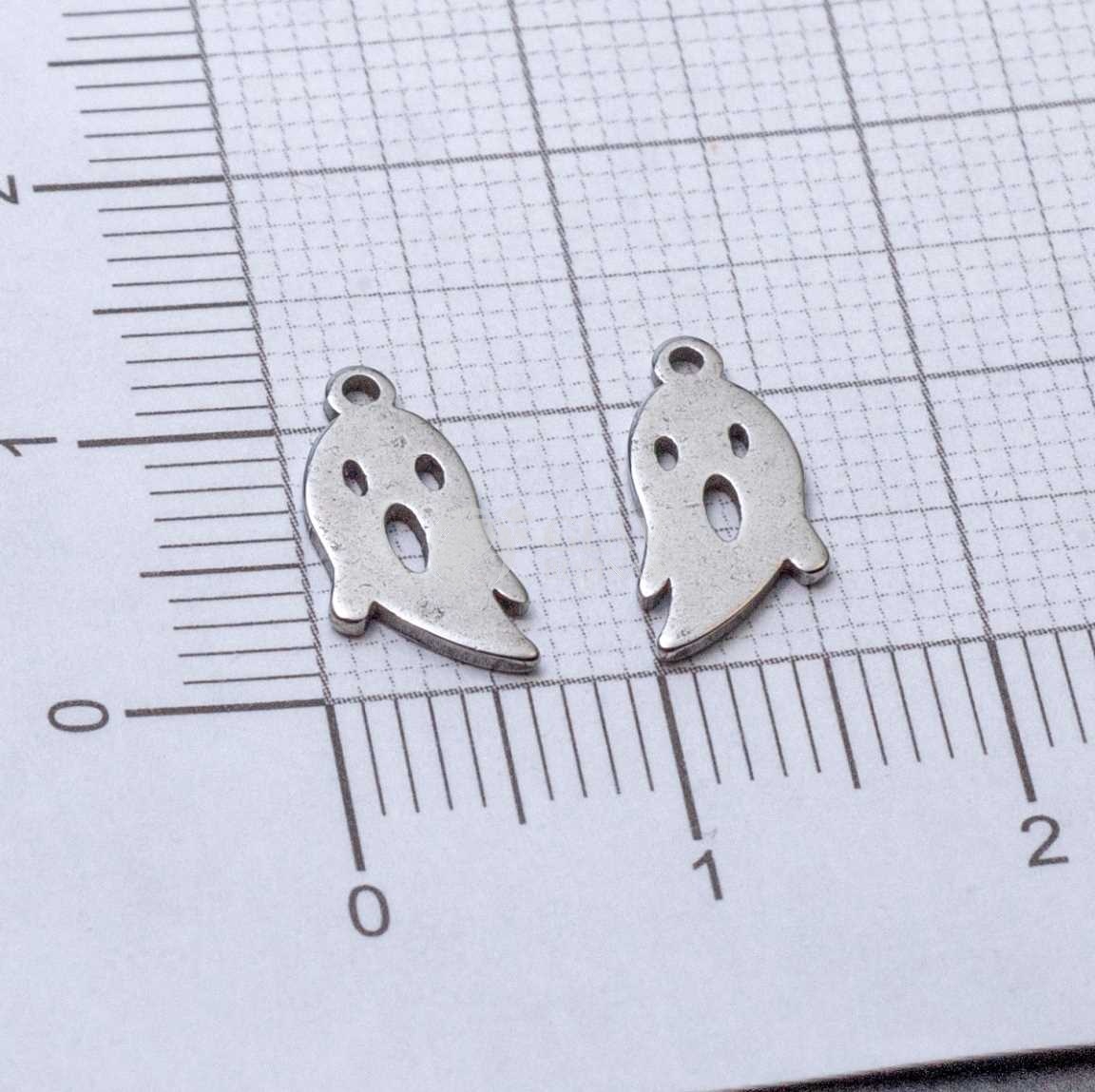 Кричащее привидение, стальная подвеска, р-р 12х6х0.8 мм, отв-е 1 мм.