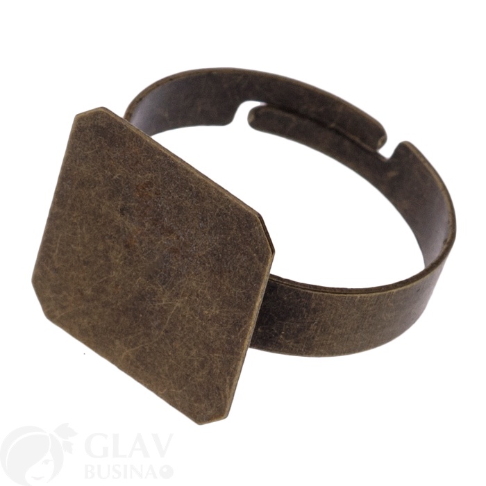 Основа для кольца с площадкой 14х14мм, р-р 19х19мм, р-р регулируется.