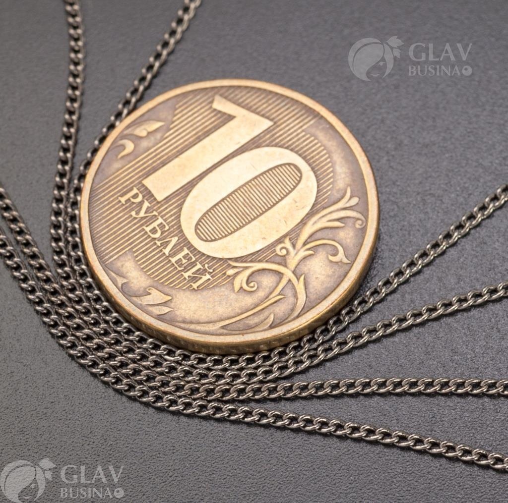 ОПТ (10 метров) Цепочка латунная, твист, р-р 2х1х0.35мм, цвет тёмная платина.