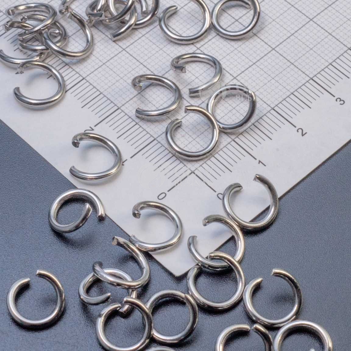 Соединительные колечки из хирургической стали, р-р 10х1.5 мм, долговечные.