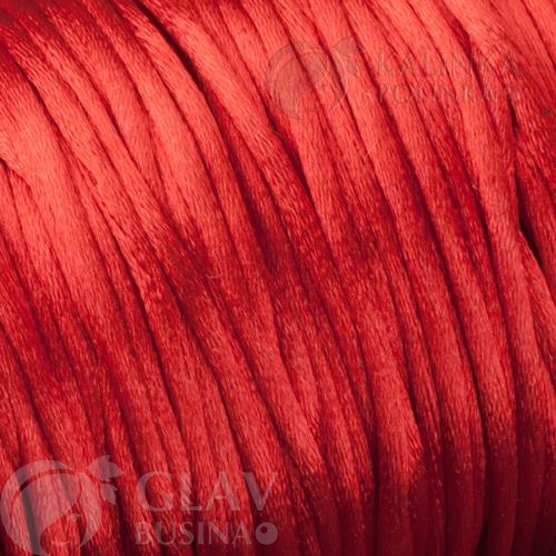 Атласный шнур для браслетов красная нить, толщина 2мм, надёжная и качественная, цена за 5 м.