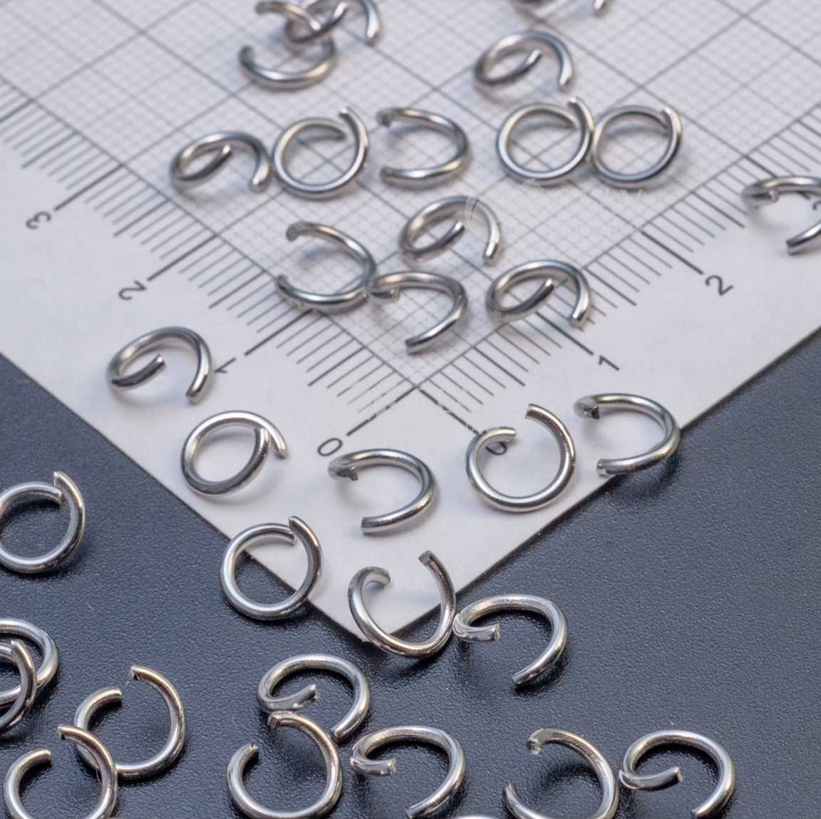 Соединительные колечки из хирургической стали, р-р 7х1 мм, долговечные.