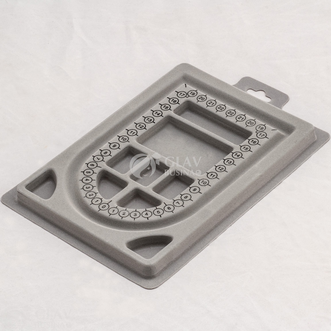 ОПТ (10 шт) Планшет для сборки колье длиной до 50 см, р-р 23х16 см.