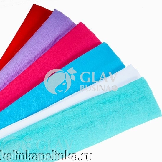 ОПТ (10 упак) Набор повязок на голову, 20х5см, в упаковке 12 шт