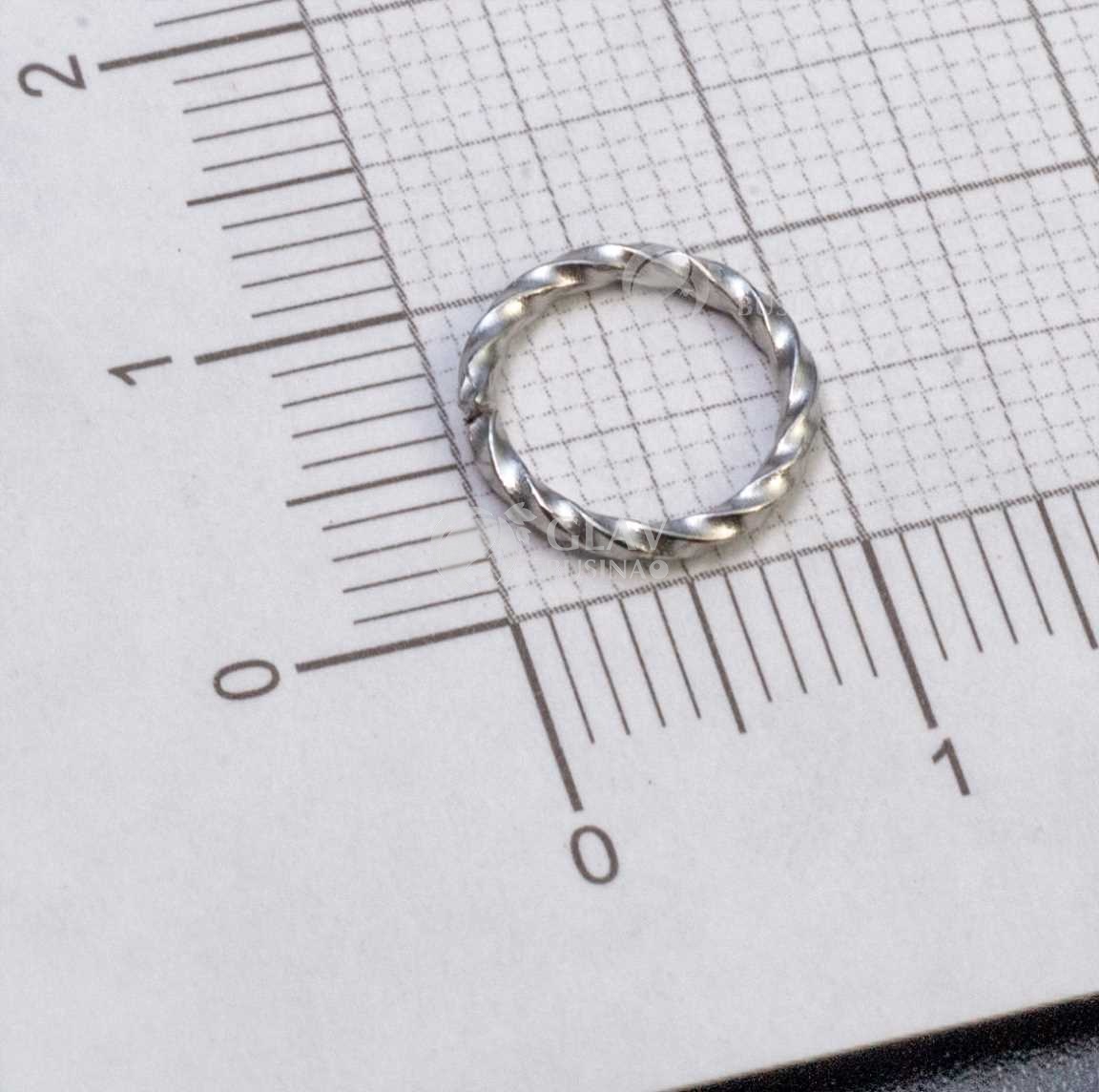 Колечки-коннекторы из хирургической стали, витые, 10х1.2мм.