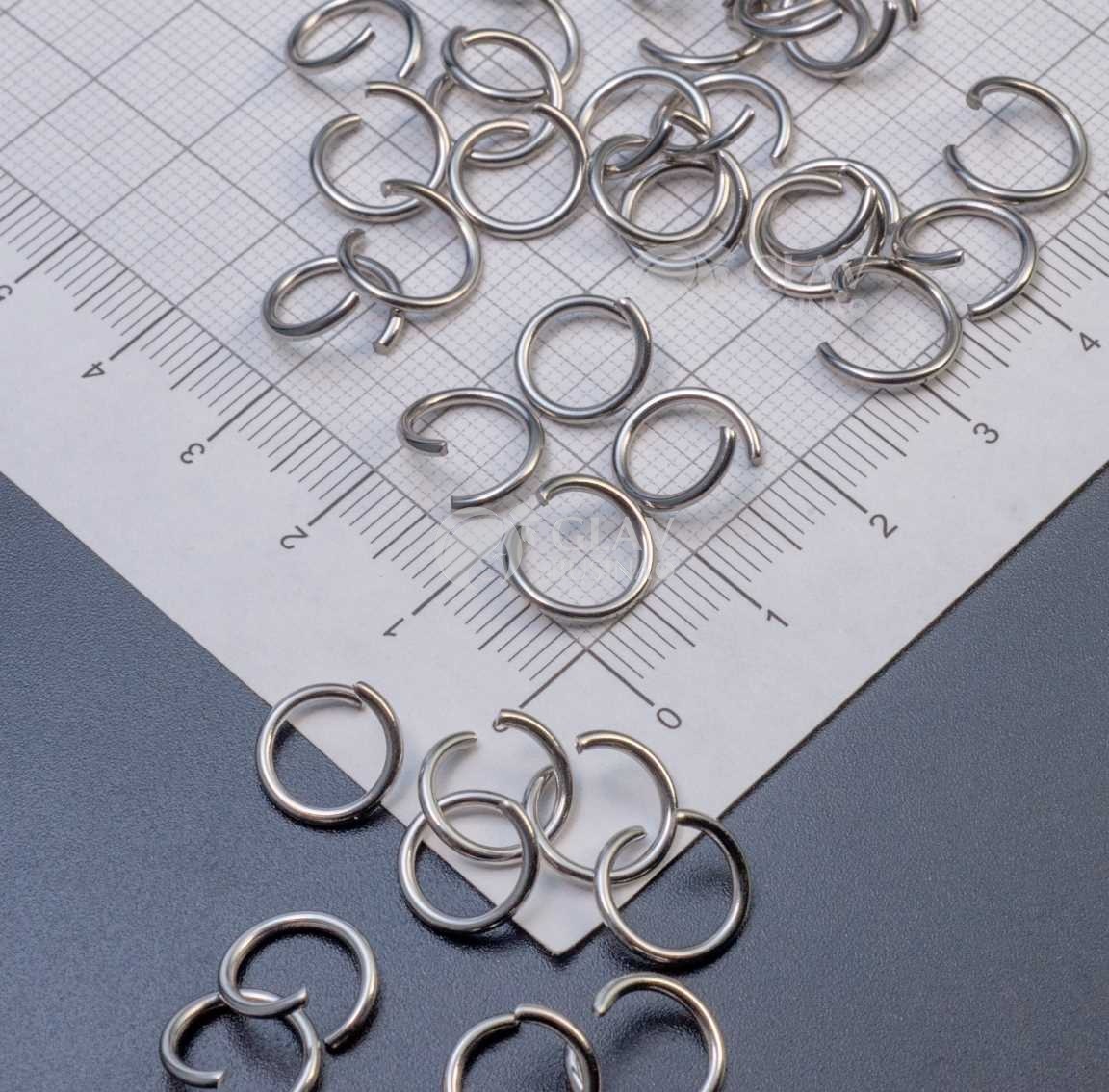 Соединительные колечки из хирургической стали, р-р 10х1.2 мм, долговечные.