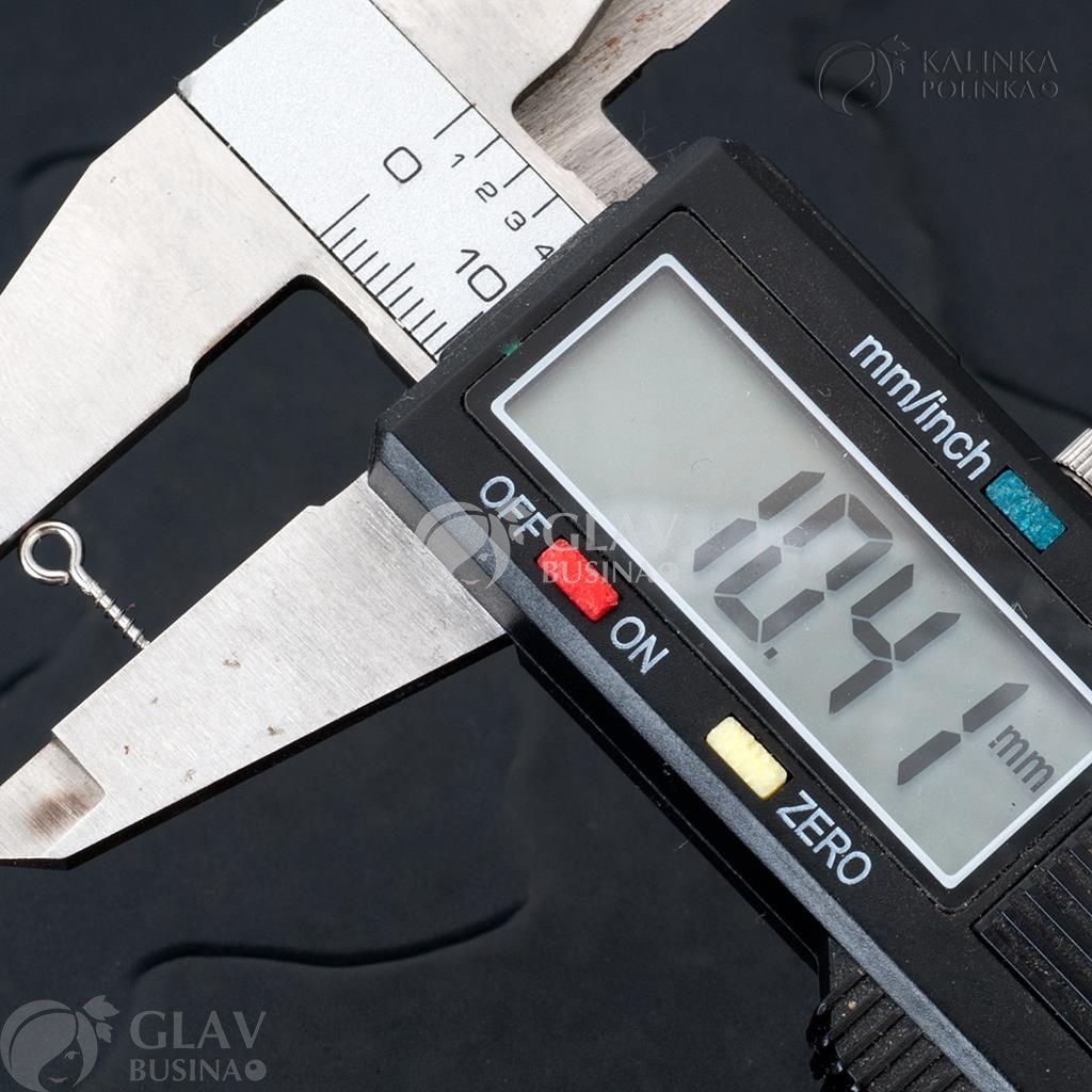 ОПТ (500 шт) Бейлы винтовые из хирургической стали, длина 10мм, толщина 1мм, отв-е 2мм.