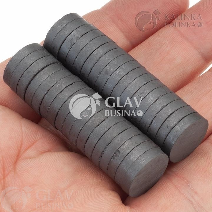 ОПТ (500 шт) Магниты для сувениров, ферритовые, двусторонние, р-р 15х3мм.