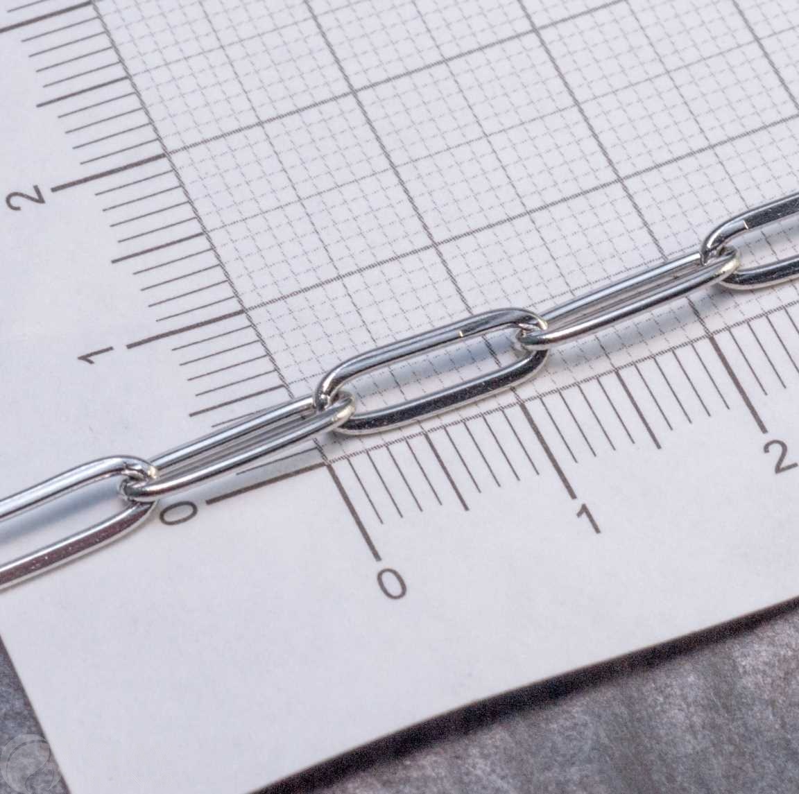 Цепочка 12.5х4х1мм, якорная тонкая, звенья запаяны, нерж. сталь, цвет стальной, катушка 5 м.