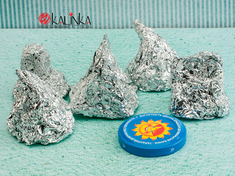 крыша домика из фольги