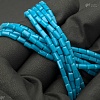 Бусины-прямоугольники хрустальные, р-р 2.5х5мм, цвет васильковый, непрозрачные.