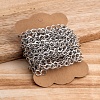 Цепочка железная, твист, 8.5x6.8x1.2 мм, ромб, цвет платина, на катушке, 10 м.