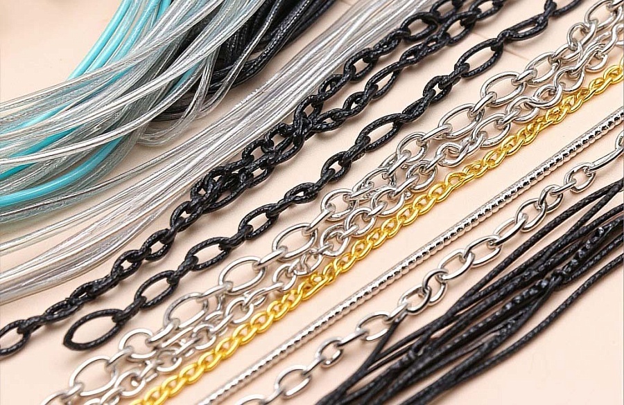 Шнуры, цепочки, тросики