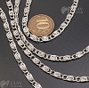 Цепочка Валентино, железная, р-р 11.5х5х0.9мм, цвет платина.